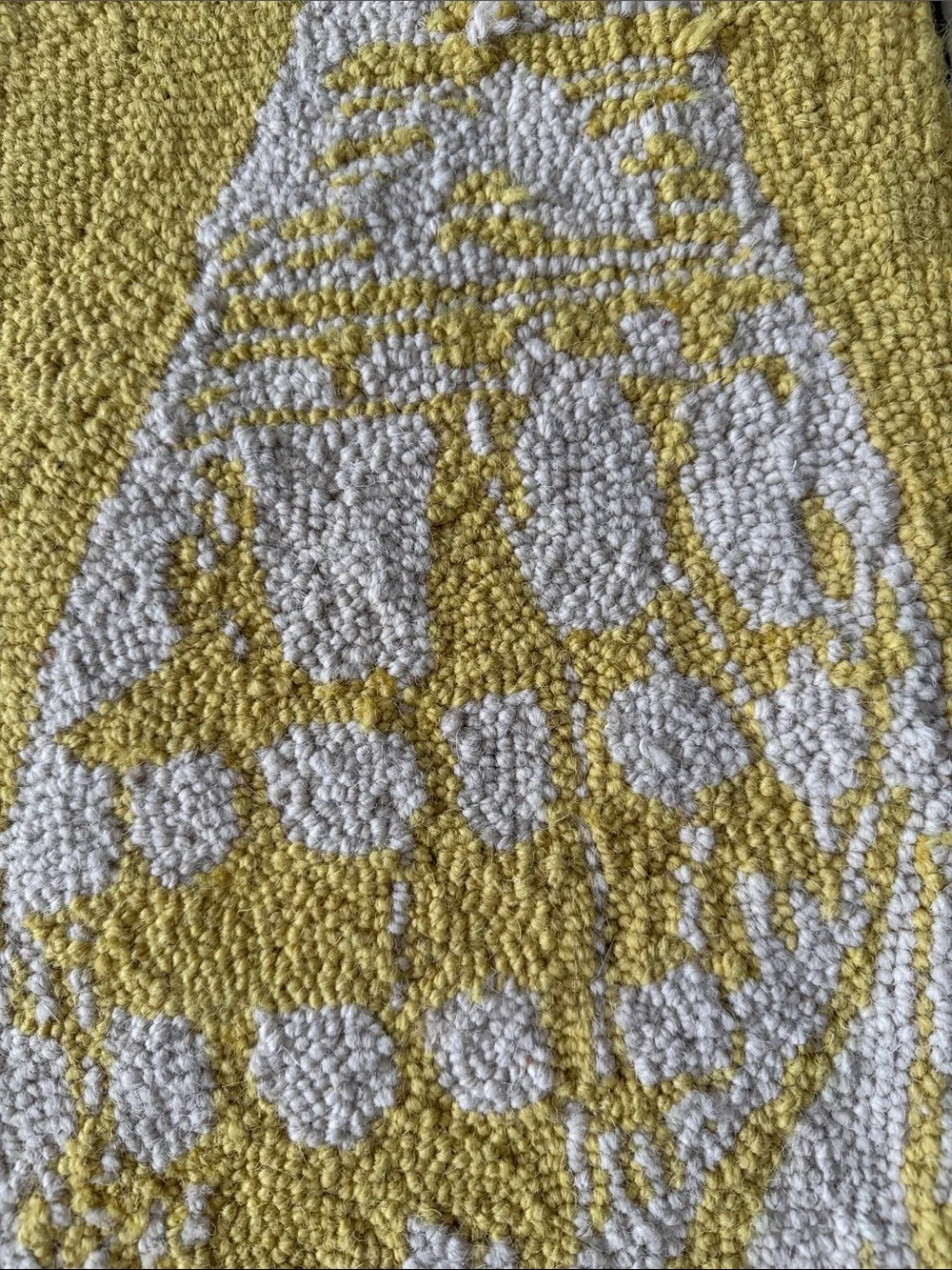 Yellow Patterned Decorative pillow covers   (Pair)